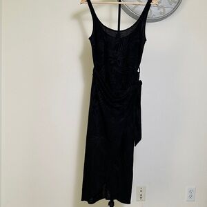Mango Black Midi Dress